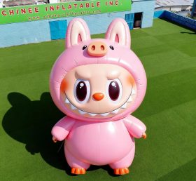 Cartoon3-209 Pop Mart Labubu милый розовый поросёнок надувные мультяшки