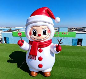 Cartoon3-717 Pop Mart Labubu Рождественский Снеговик Надувные Мультяшные Фигуры