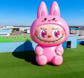 Cartoon3-728 Pop Mart Labubu Розовый Поросёнок Надувной Мультипликационный