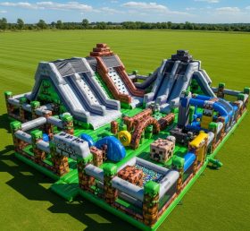 GF2-657 Надувной парк в стиле Minecraft