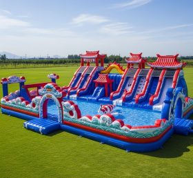 Pool3-443 Бассейн в китайском стиле Водный парк