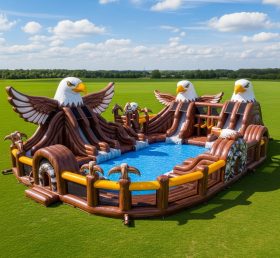 Pool3-459 Водный парк с бассейном в орлиной тематике