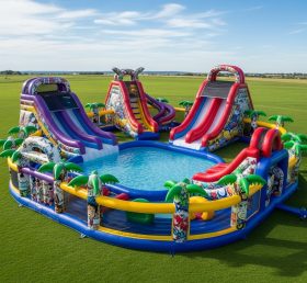 Pool3-472 Водный парк с граффити-тематикой