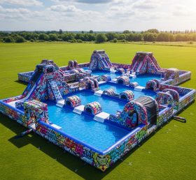 Pool3-473 Водный парк с граффити темой