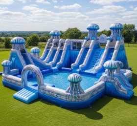 Pool3-477 Водный парк с бассейном в тематике медуз