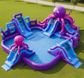 Pool3-499 Водный парк с осьминогом