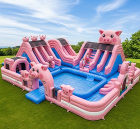 Pool3-511 Водный парк с темой свиньи