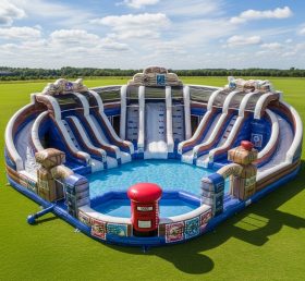 Pool3-516 Бассейн-водный парк в тематике почты