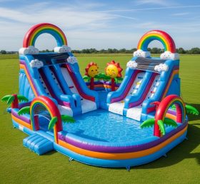 Pool3-518 Водный парк с радугой