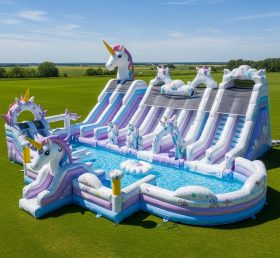 Pool3-541 Водный парк с бассейном в стиле единорога