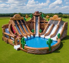 Pool3-547 Водный парк в стиле Дикого Запада