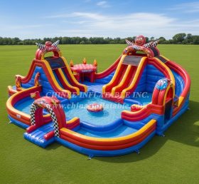 Pool3-586 Бассейн Водный Парк в Теме Тачек