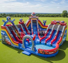 Pool3-587 Бассейн Водный Парк в стиле Тачки