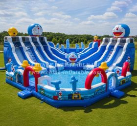 Pool3-598 Водный парк с бассейном в стиле Дораэмон