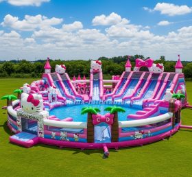 Pool3-611 Водный парк бассейна в стиле Hello Kitty