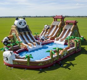 Pool3-619 Водный парк бассейна в стиле Кунг-фу Панды
