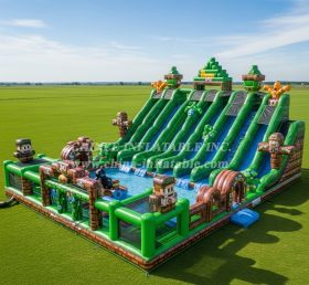 Pool3-636 Водный парк бассейна в стиле Minecraft