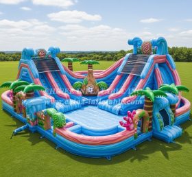 Pool3-642 Водный парк бассейн в стиле Моаны