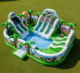 Pool3-680 Водный парк с бассейном в стиле «Барашек Шон»