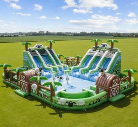 Pool3-681 Водный парк с бассейном в стиле «Барашек Шон»
