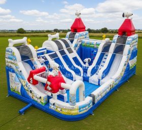 Pool3-687 Водный парк с бассейном в стиле Снупи