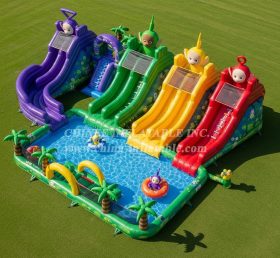 Pool3-705 Водный парк с бассейном в стиле Телетаббис