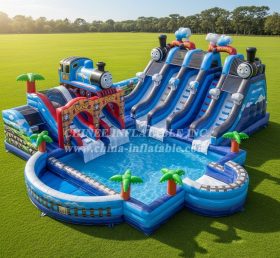 Pool3-724 Водный парк бассейн в стиле «Томас и друзья»