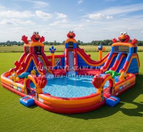 Pool3-726 Водный парк с бассейном в стиле Тикель Ми Элмо