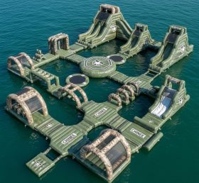 S510 Водный парк надувной в военном стиле