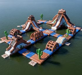 S587 Водный парк надувной в стиле Дикого Запада