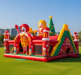 T2-8626 Надувной батут в рождественской тематике Mcdonald