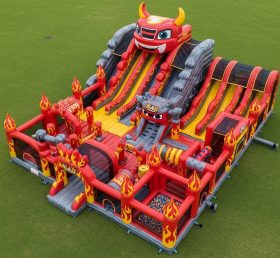 T6-6393 Надувной городок в стиле Blaze Monster