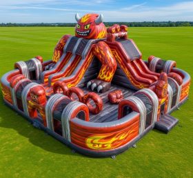 T6-6394 Надувной городок в стиле Blaze Monster