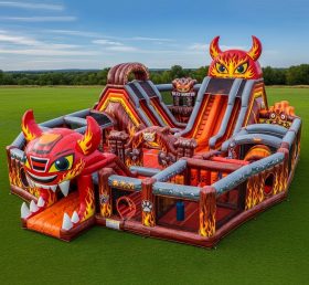 T6-6395 Надувной игровой городок в стиле Blaze Monster