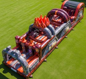T7-4053 Полоса препятствий с вулканической тематикой надувная