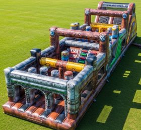 T7-4337 Надувная полоса препятствий в стиле Rusty Rivets