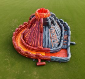 T8-5869 Водная горка надувная в вулканической тематике