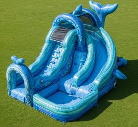 T8-5871 Надувная водная горка в форме кита