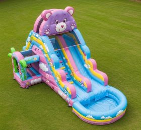T8-7187 Надувная водная горка в стиле Care Bears
