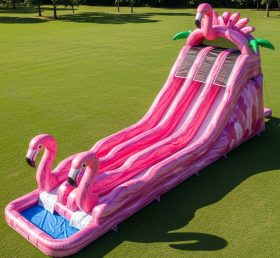T8-9219 Надувная водная горка Фламинго