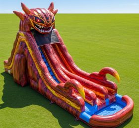 T8-9227 Надувная водная горка Blaze Monster