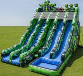 T8-9255 Надувная водная горка Ben 10