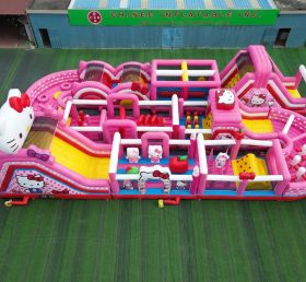 CR2-349 Полоса препятствий гигантский надувной с тематикой Hello Kitty