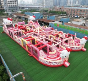 CR2-52 Тематическая полоса препятствий Hello Kitty «Сложный забег» — гигантский надувной аттракцион