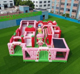 GF3-411 Парковка надувная с тематикой «Клубничный торт»