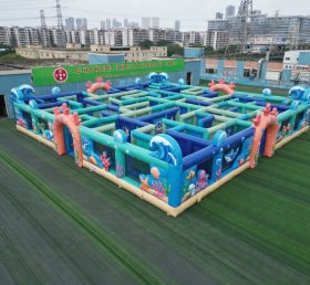 MAZE1-104 Надувной лабиринт в морской тематике