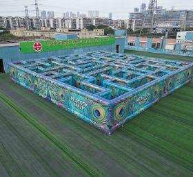 MAZE1-111 Надувной лабиринт в павлиньей тематике