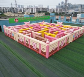 MAZE1-114 Надувной лабиринт в стиле поросёнка