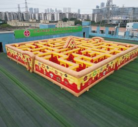 MAZE1-117 Надувной лабиринт в пицца-тематике