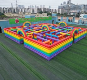 MAZE1-126 Лабиринт на радужную тематику надувной